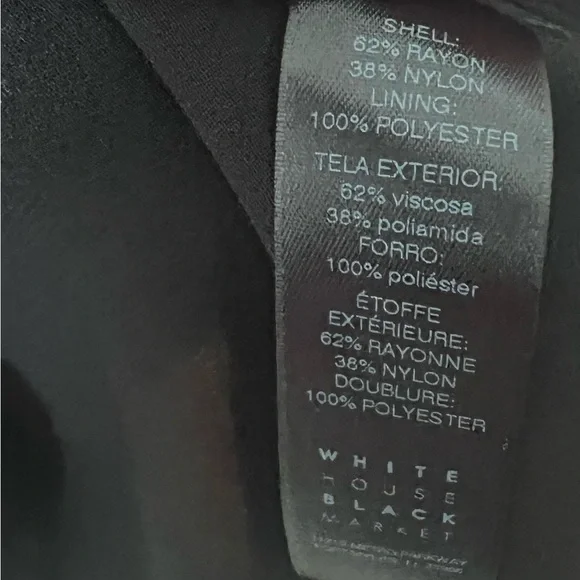 White House Black Market Black cold shoulder Ruffled Blouse Size 8/Whimsigoth - Picture 9 of 11